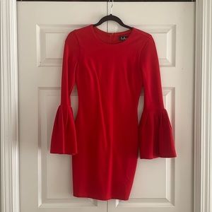 Red Lulu’s Bell Sleeve Dress